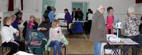 5 Merrill makes sure our speaker has everything she needs.jpg